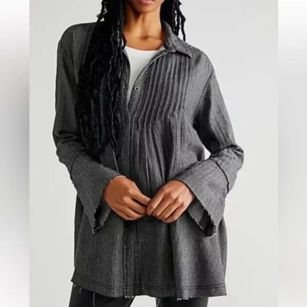 We The Free Brooks Pinktuck Button-Down Top, Sz XS and M, NWT